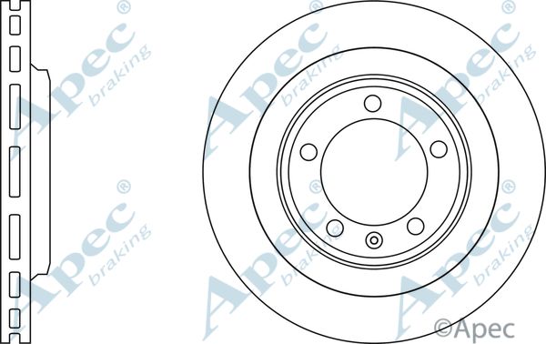 APEC BRAKING Тормозной диск DSK3102